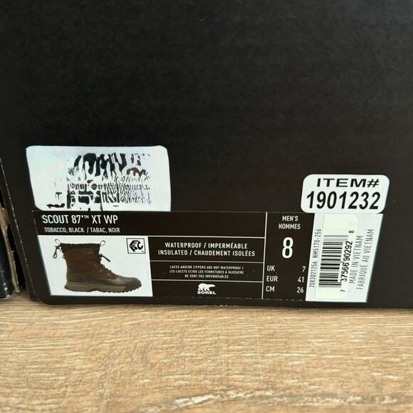 NIB Sorel Men\'s Scout 87\' XT Waterproof Insulated Winter Boots Size: 8 main image 4